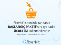 Fixerkiti sitenizde tanıtın başlangıç paketini ücretsiz olarak kullanın